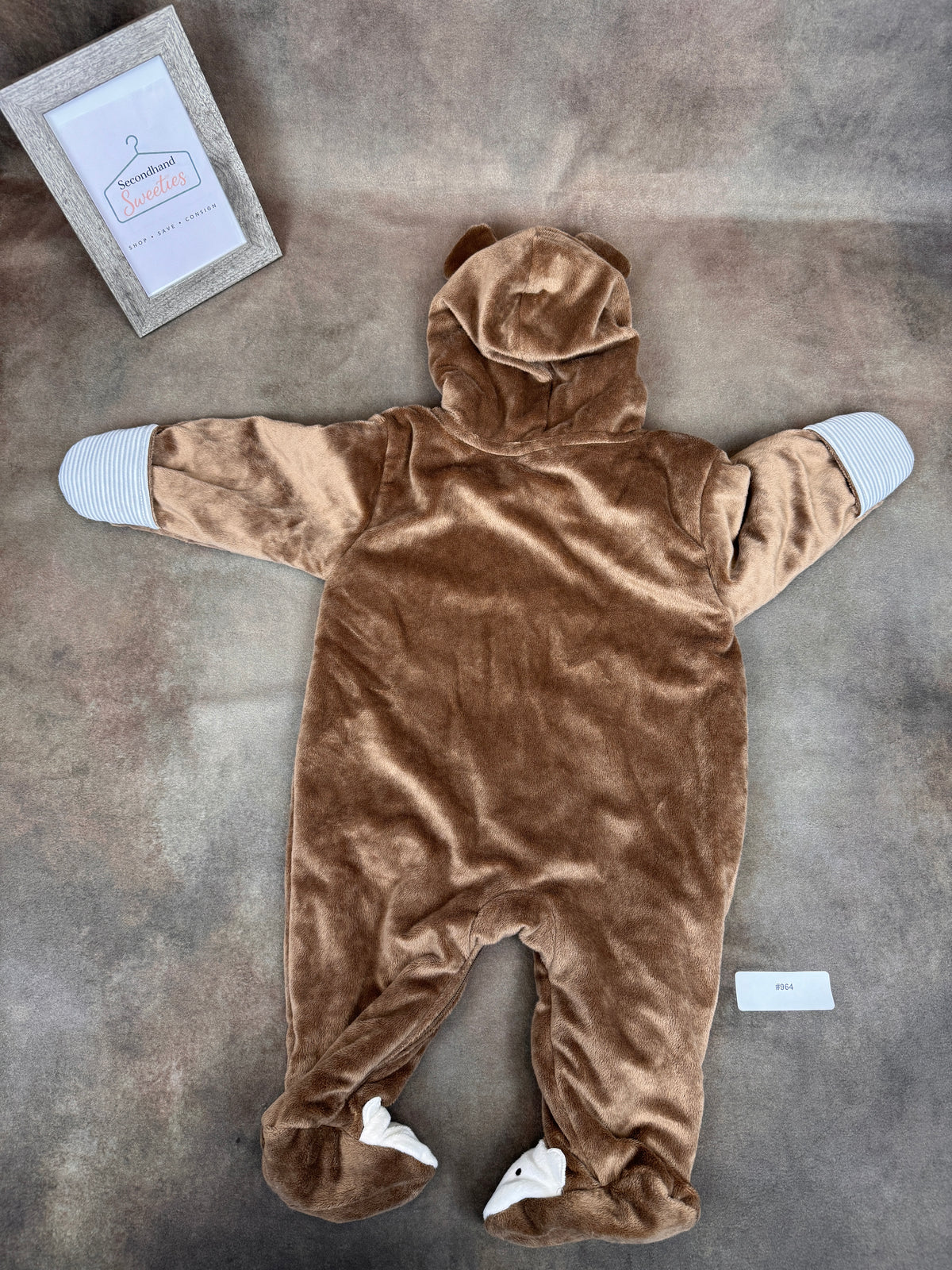 Carter's Just One You Fuzzy Bear Snowsuit 6M (3-6M) #964