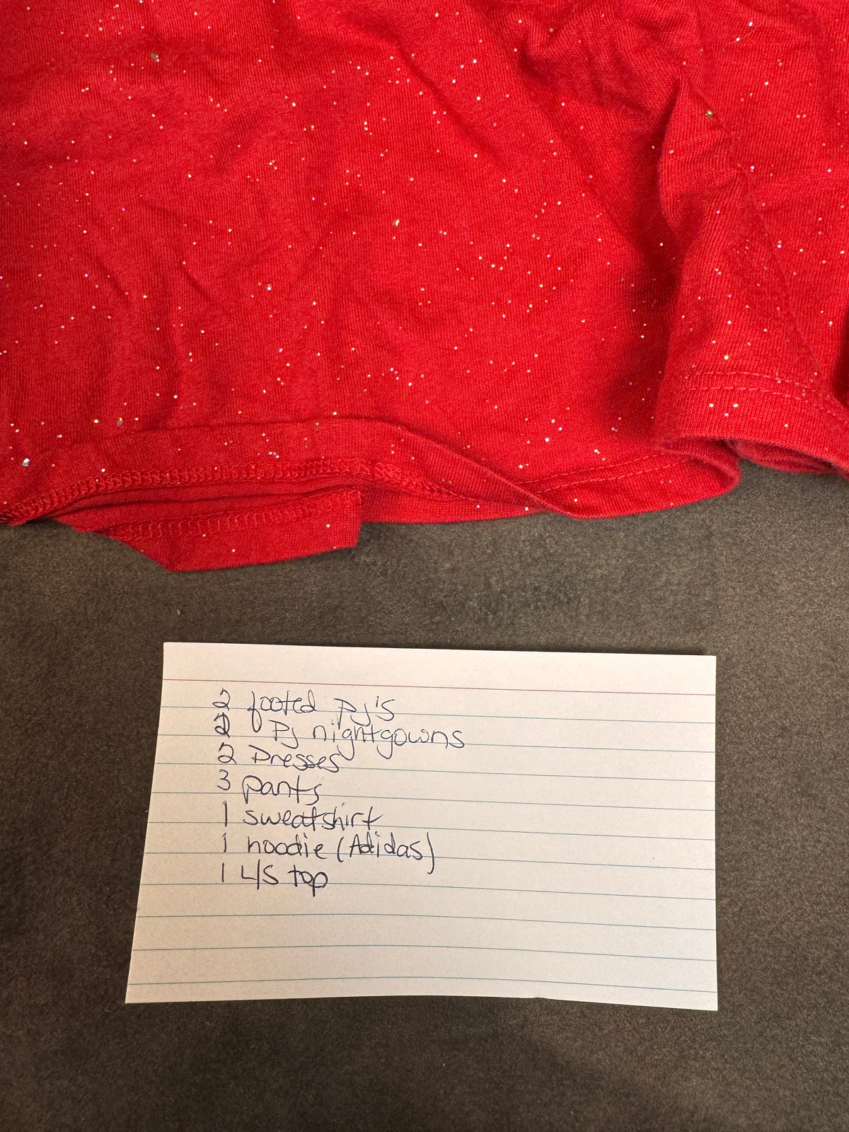 Girls Size 6/6X Fall Winter Clothing & Pajama Lot 12 Pc Adidas Old Navy #1047