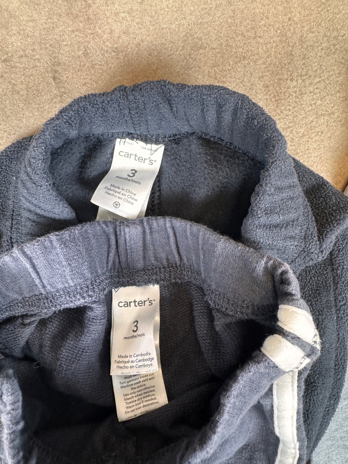 Baby Boy 0-3M Fall Winter Clothing Lot Carter’s Gerber Overalls Hoodie 9 Pc #1137