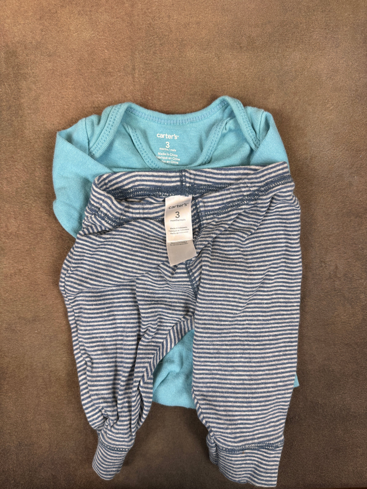Baby Boy 0-3M Fall Winter Clothing Lot Carter’s Gerber 18 Pc #1138