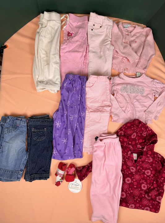 Baby Girl 18-24 Months Fall/Winter Clothing Lot #475