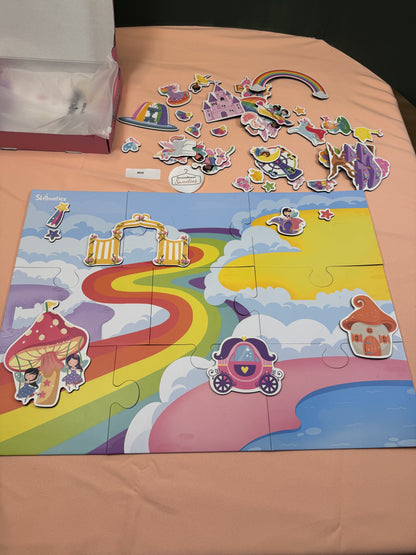 Skillmatics Magnetopia Princess & Unicorn Land Magnetic Play Set 40+ Pieces Ages 3-7 #828