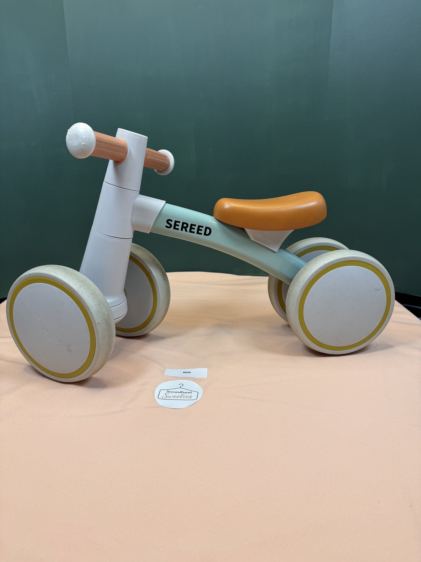 SEREED Wooden-Style Toddler Balance Bike / Ride-On (4-Wheel) #856