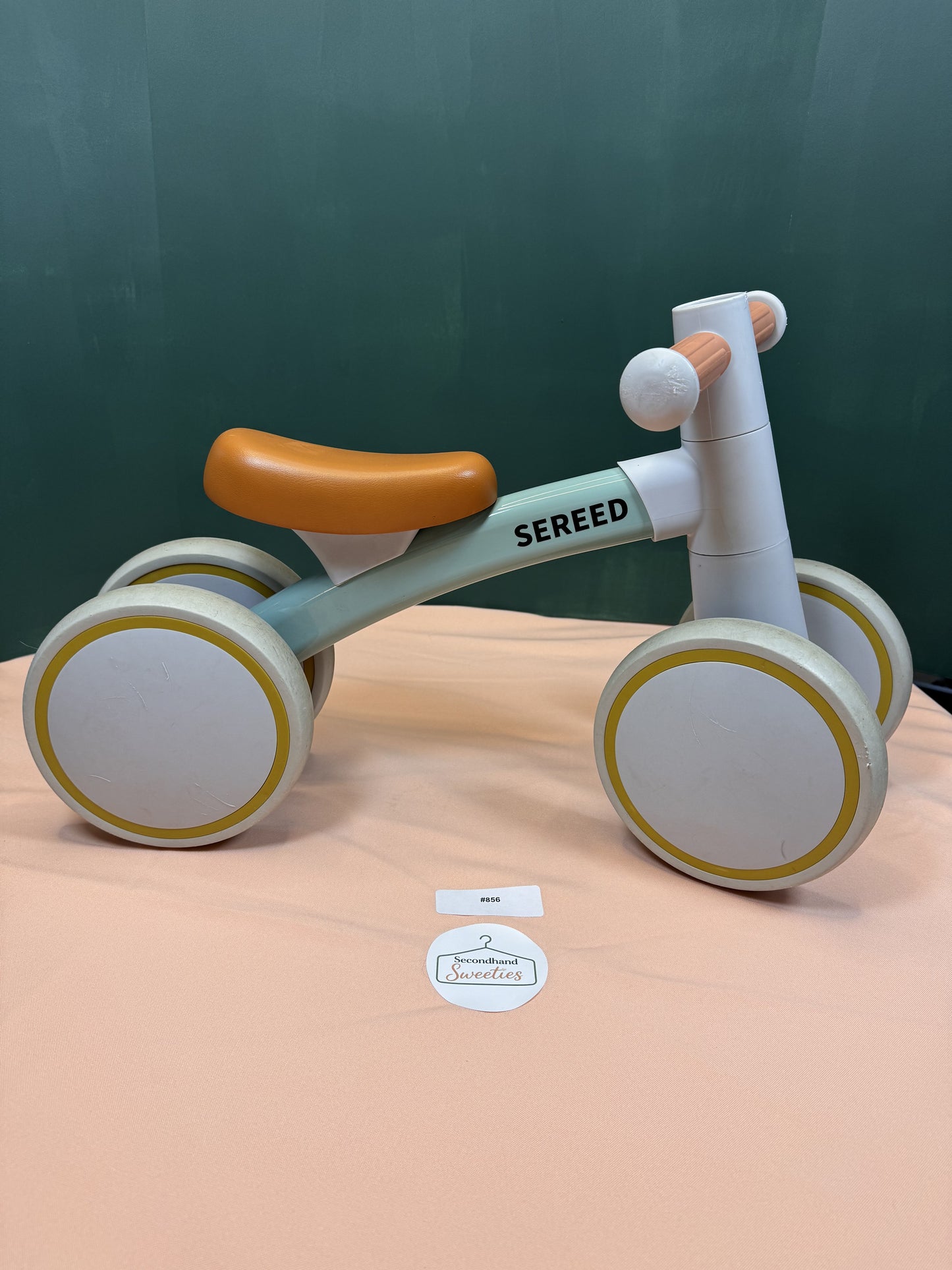 SEREED Wooden-Style Toddler Balance Bike / Ride-On (4-Wheel) #856