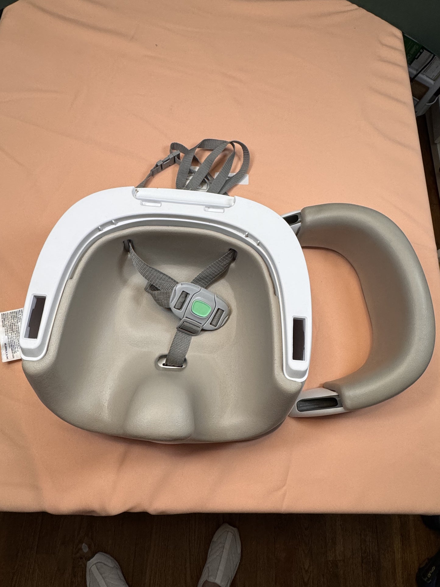Ingenuity Baby Base 2-in-1 Booster Feeding Seat with Safety Straps Gray #857 and #858