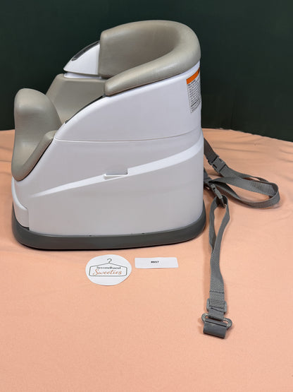Ingenuity Baby Base 2-in-1 Booster Feeding Seat with Safety Straps Gray #857 and #858