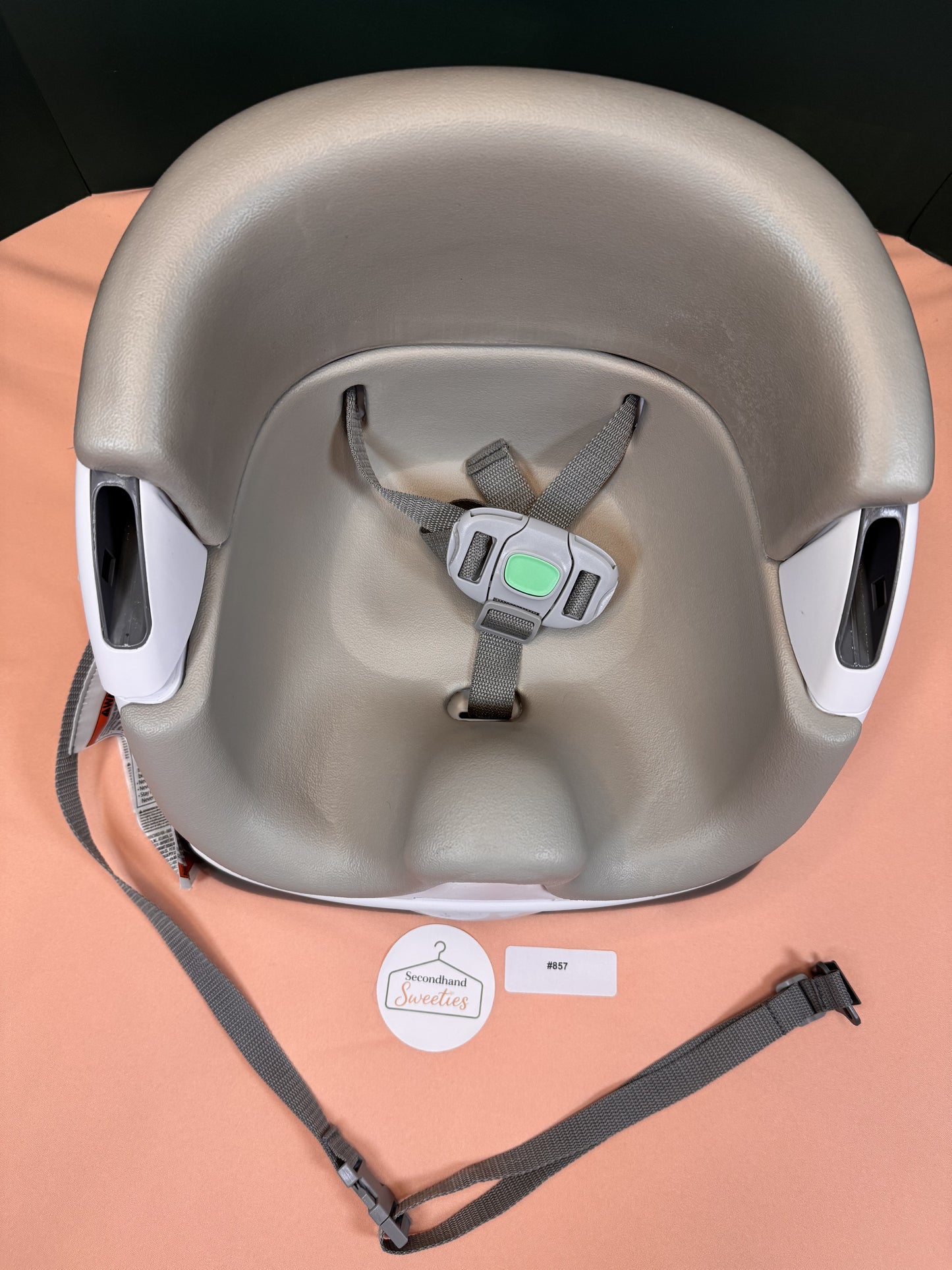 Ingenuity Baby Base 2-in-1 Booster Feeding Seat with Safety Straps Gray #857 and #858