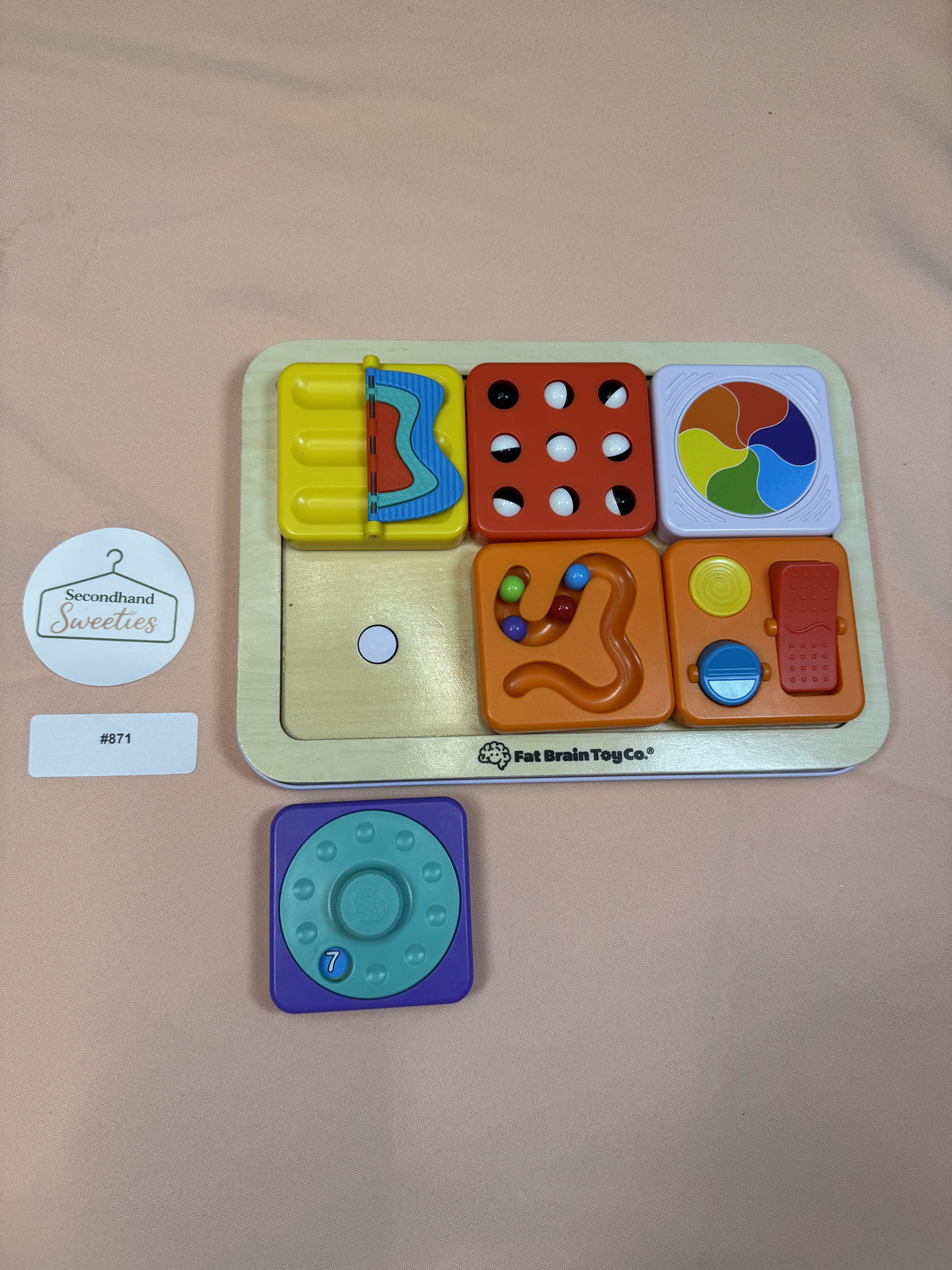 Fat Brain Toys Dimpl Busy Board Sensory Activity Toy #871