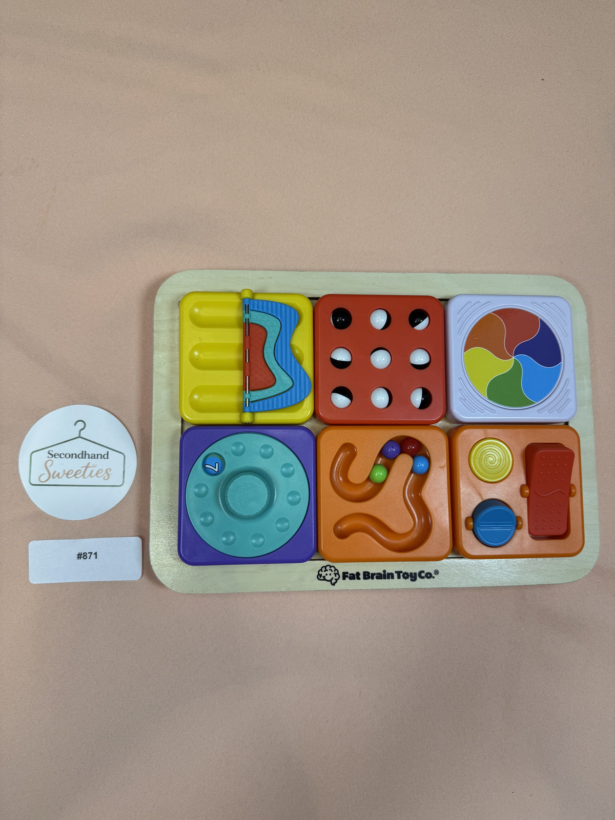 Fat Brain Toys Dimpl Busy Board Sensory Activity Toy #871
