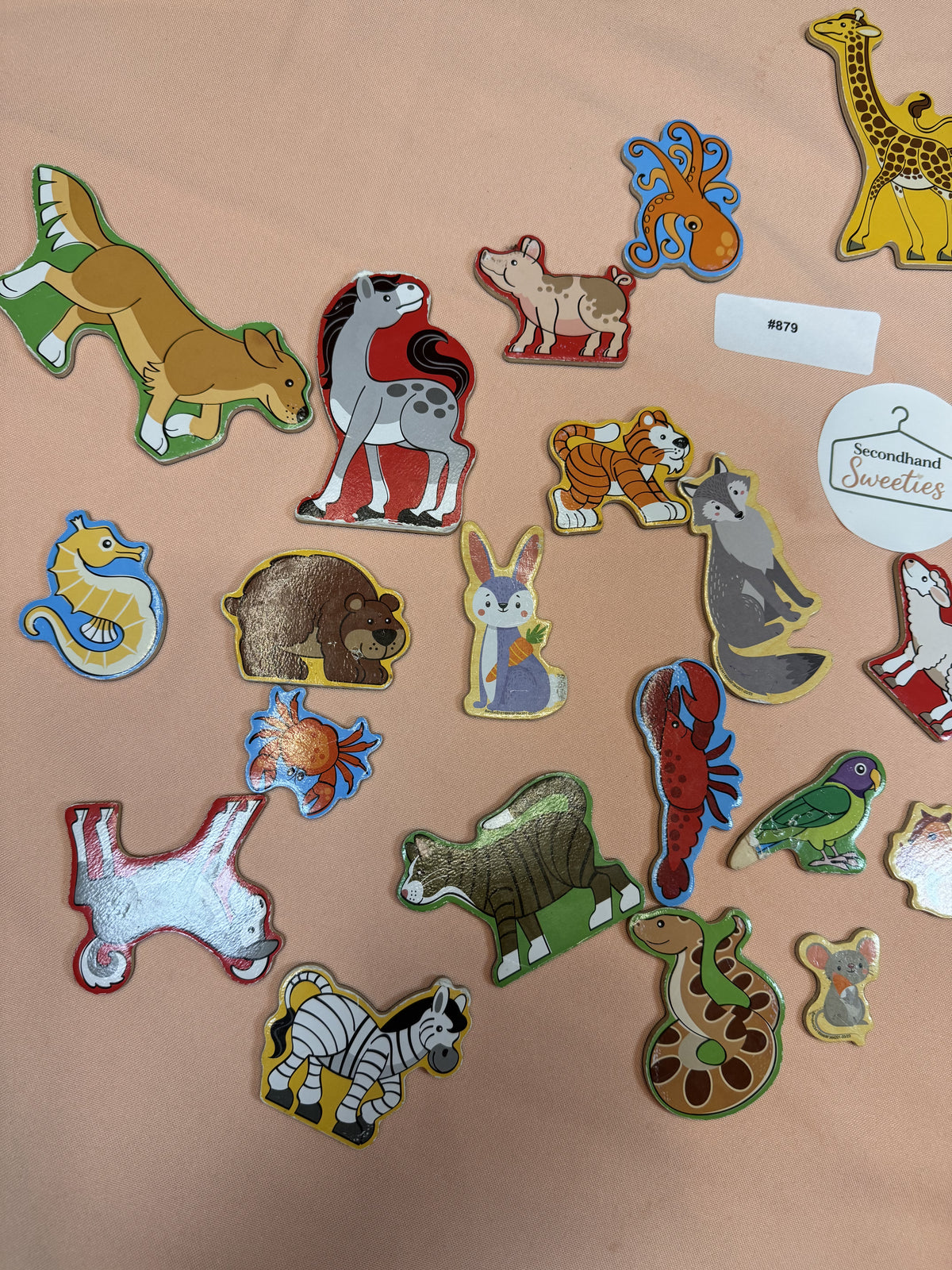 Wooden Animal Magnets Set – 26 Pieces Educational Learning Toy #879