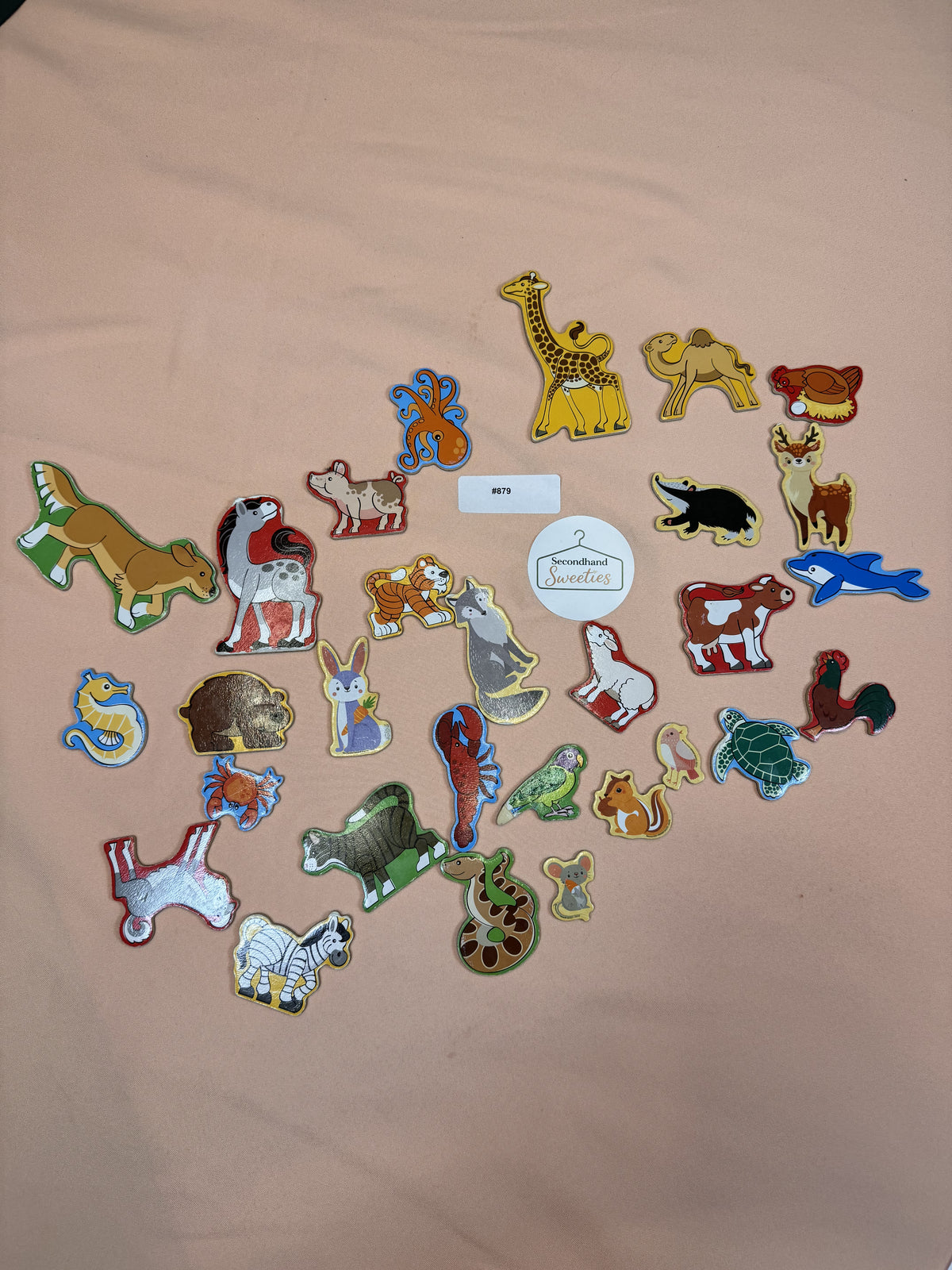 Wooden Animal Magnets Set – 26 Pieces Educational Learning Toy #879