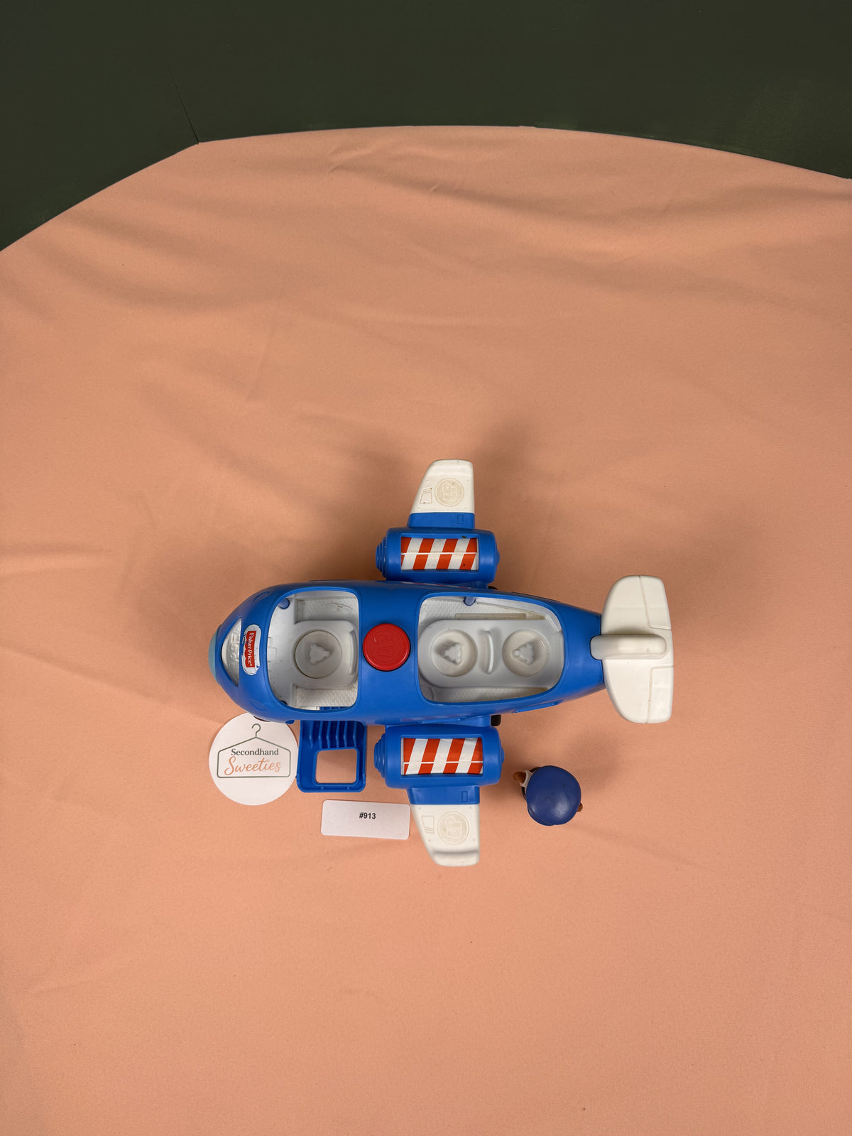 Fisher-Price Little People Airplane with Pilot Figure | Lot #913