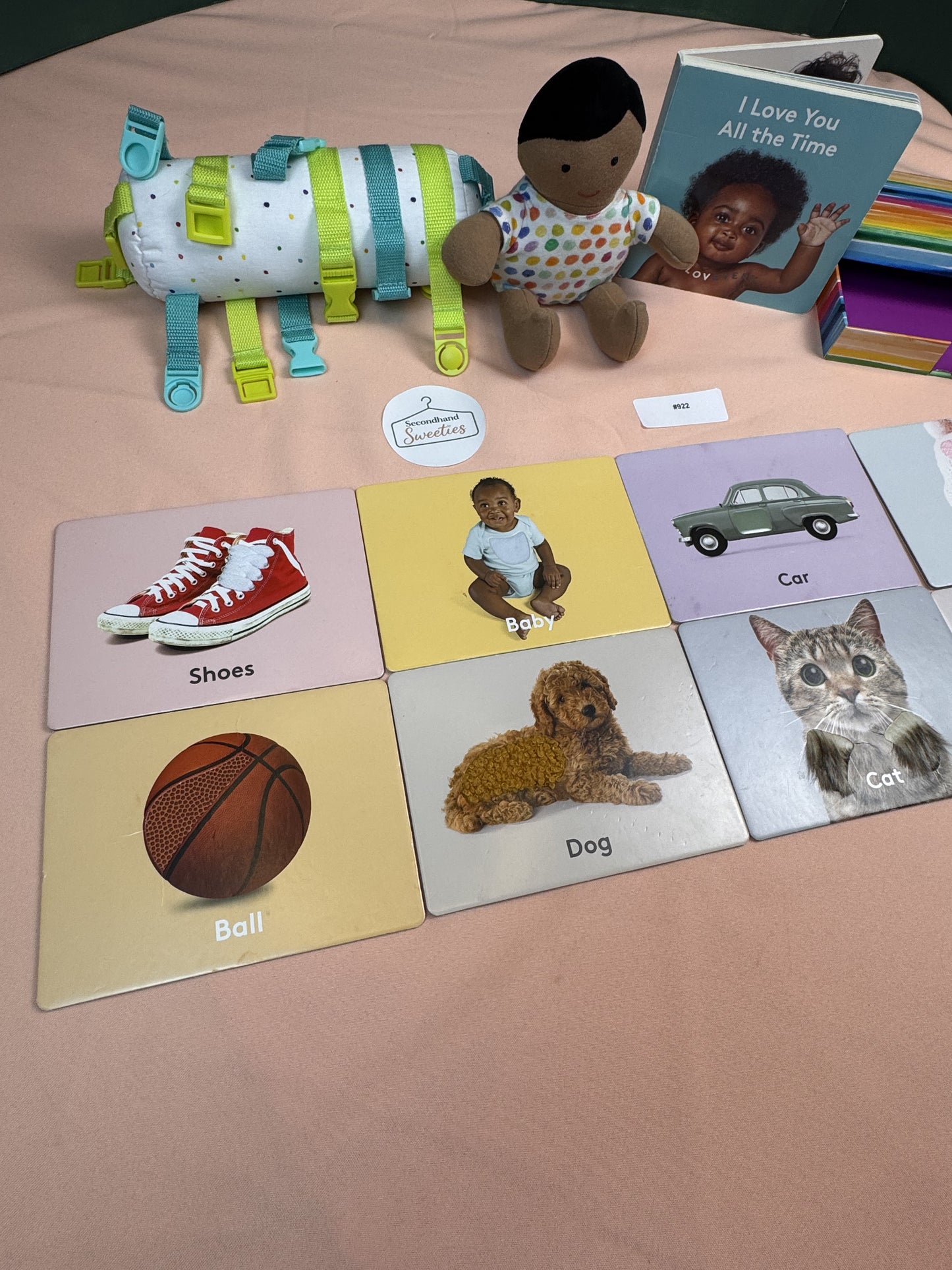 Lovevery Montessori Toddler Learning Toy Bundle Books Doll Matching Cards #922