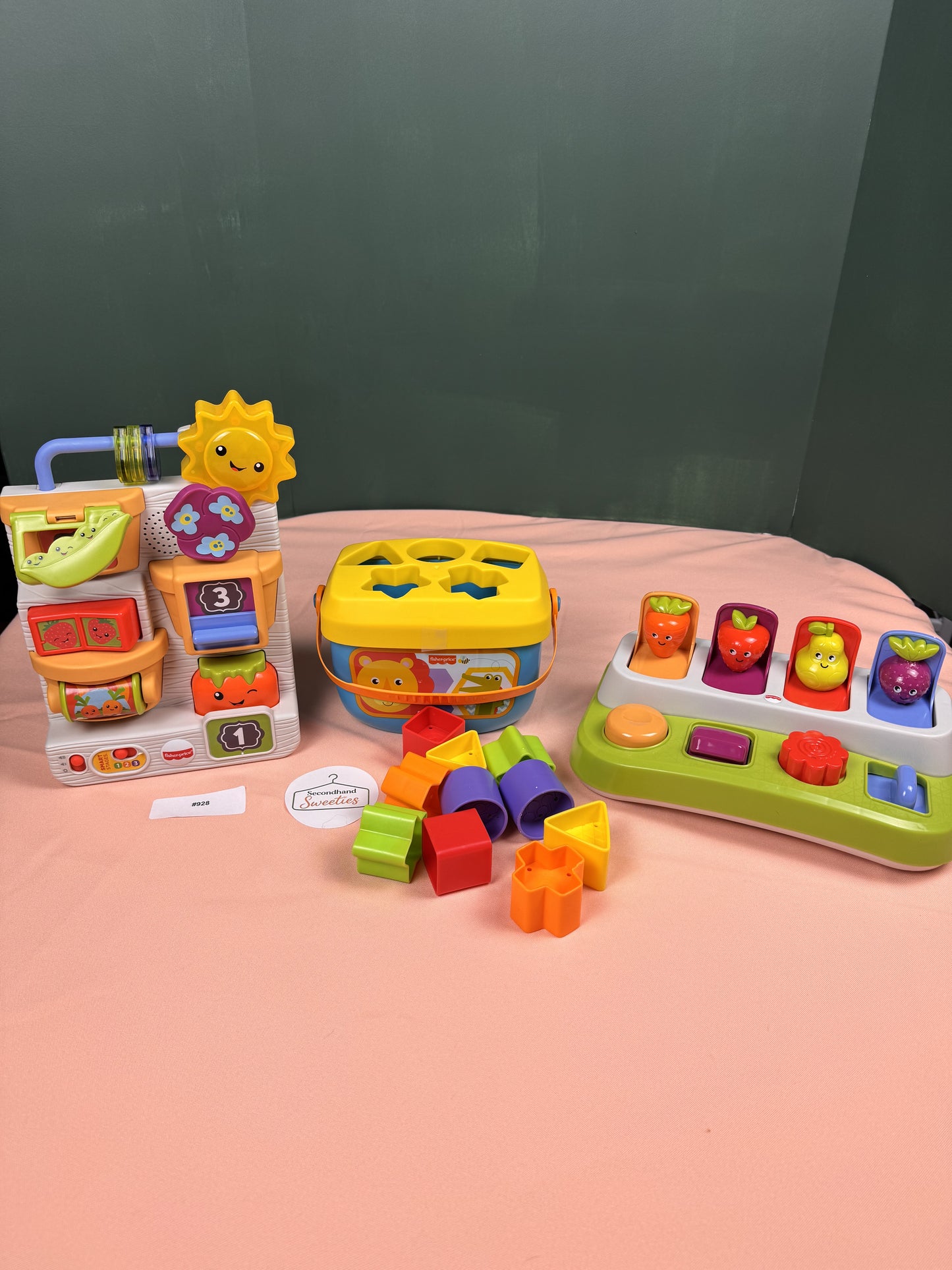 Fisher-Price Laugh & Learn Early Learning Toy Bundle Activity Center Shape Sorter #928