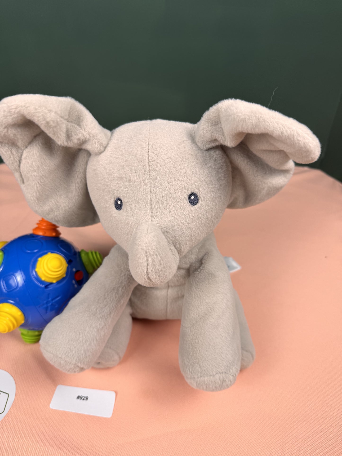 Baby GUND Flappy the Elephant Plush & Interactive Rolling Sensory Ball Bundle #929