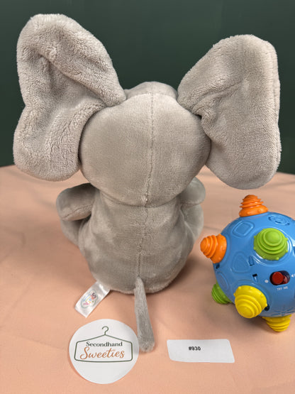 Spark Create Imagine Plush Elephant & Interactive Rolling Sensory Ball Bundle #930