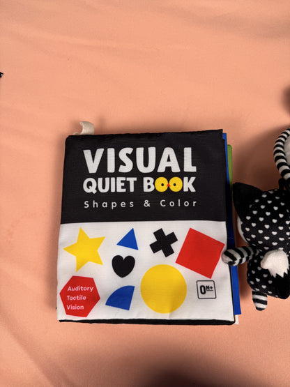 Baby Sensory & High Contrast Toy Bundle – Visual Quiet Books, Tummy Time Set & More Lot #933