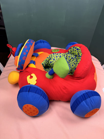 Melissa & Doug K's Kids Plush Activity Car Sit-In Seat | Interactive Baby Activity Center | Lot #955