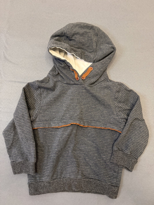 Tommy Bahama Gray Striped Hooded Pullover 2T #653