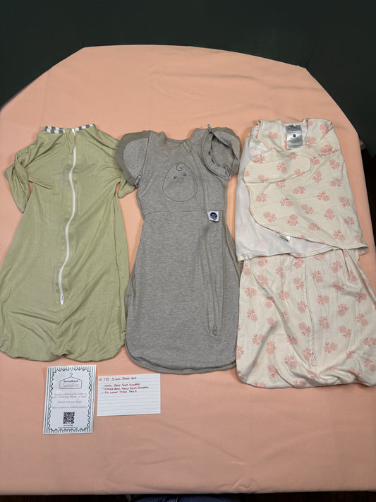 Baby 3-6M Sleep Sack & Swaddle Lot - HALO, Nested Bean + More #775
