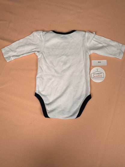 Las Vegas Raiders Baby Girl Long Sleeve Bodysuit 6-9M NFL Team Apparel White SKU #952