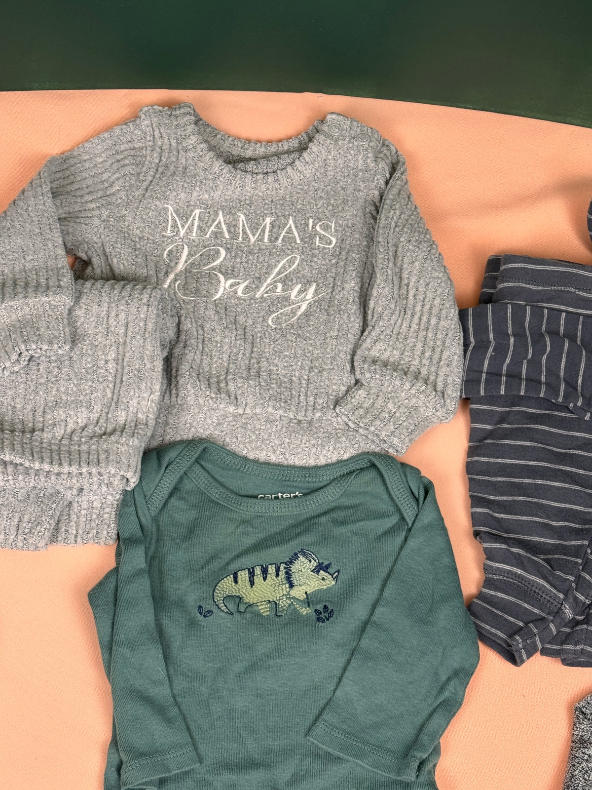 🍂 Baby Boy 0–3M Fall/Winter Clothing Lot – Carter’s, Roots, Disney & More – #179