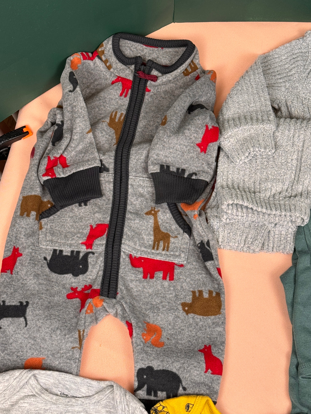 🍂 Baby Boy 0–3M Fall/Winter Clothing Lot – Carter’s, Roots, Disney & More – #179