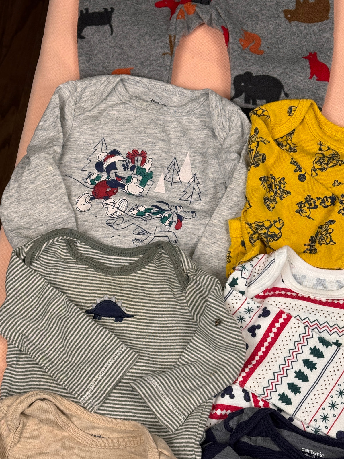 🍂 Baby Boy 0–3M Fall/Winter Clothing Lot – Carter’s, Roots, Disney & More – #179