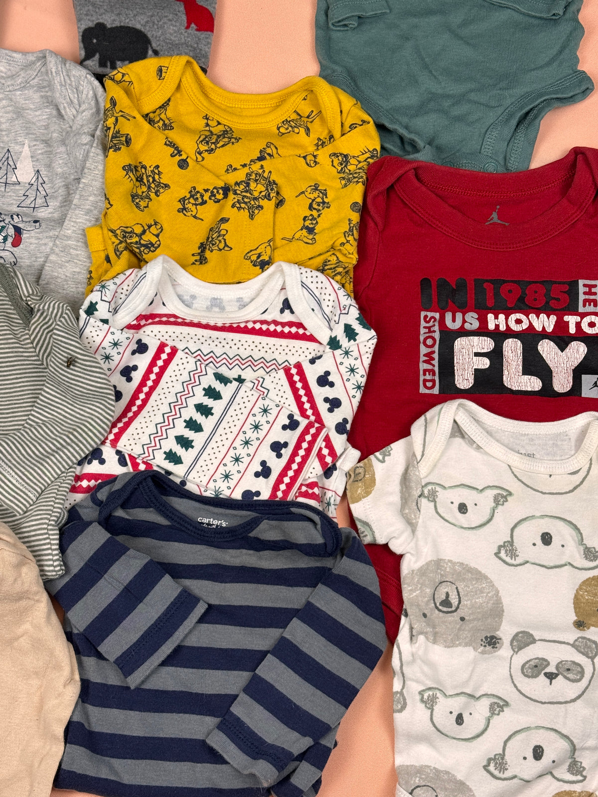 🍂 Baby Boy 0–3M Fall/Winter Clothing Lot – Carter’s, Roots, Disney & More – #179