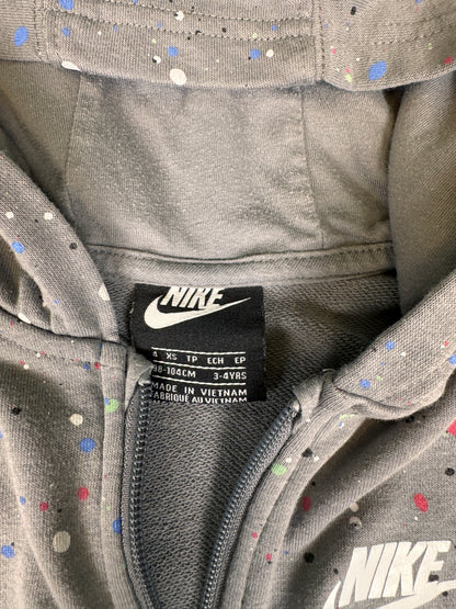 Nike Gray Paint Splatter Hoodie & Jogger Set Size 4 XS #963