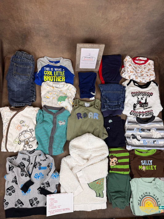 Baby Boy 3-6M Fall/Winter 19-Piece Clothing Lot Carter's Dickies #966
