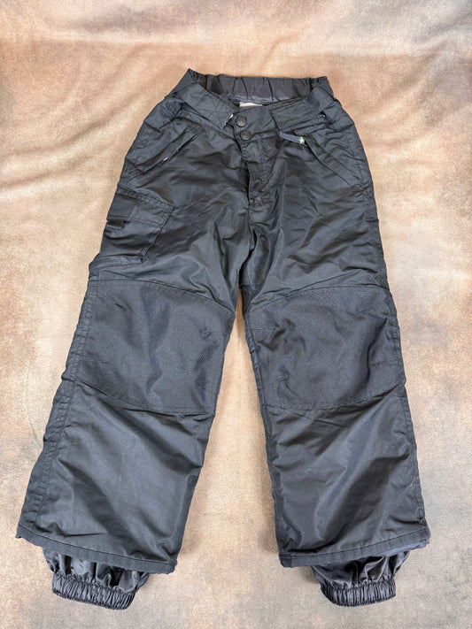 Gerry Kids Black Insulated Snow Pants Size XS 4-5 Reinforced Knees #1147