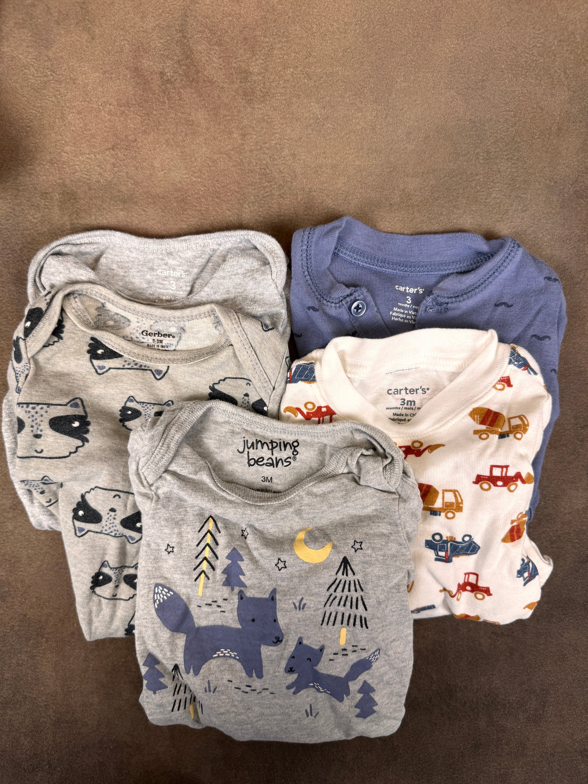 Baby Boy 0-3M Fall Winter Clothing Lot Carter’s Gap 13 Pc #1140