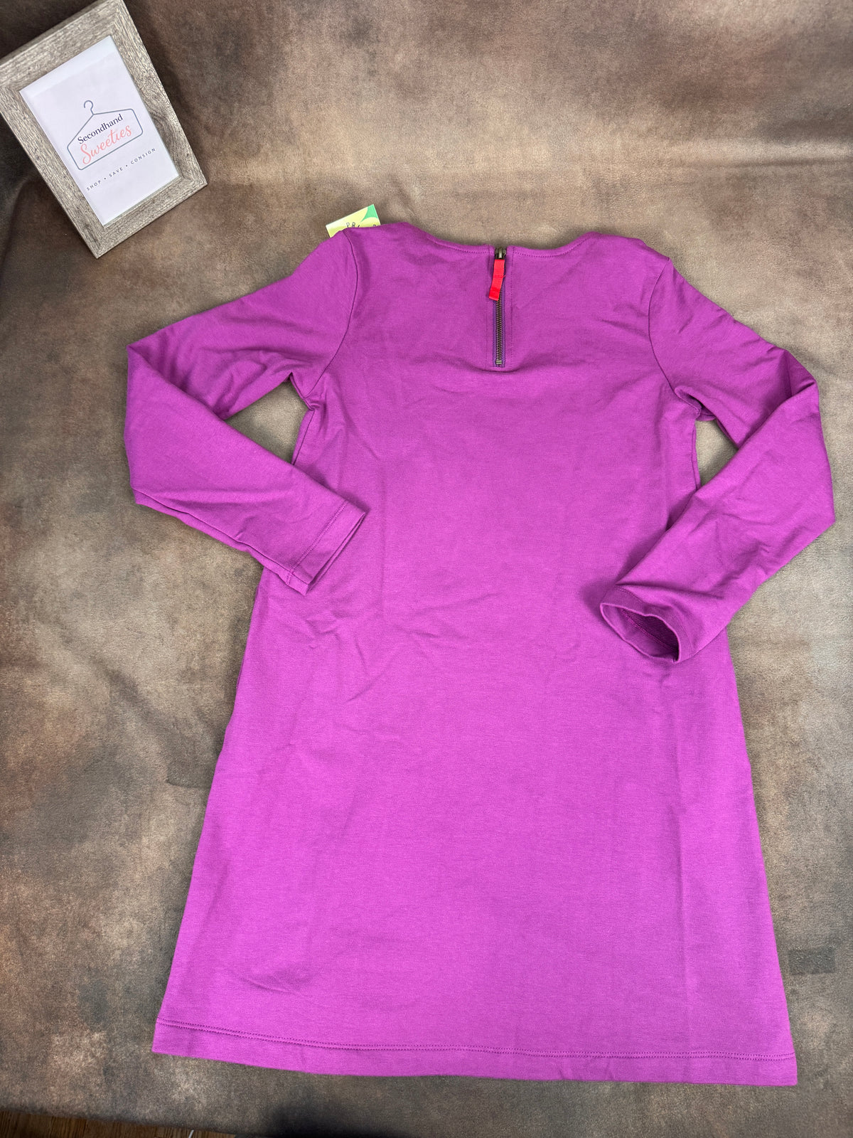 NWT Primary Cozy Dress Boysenberry Purple Girls Size 12 Long Sleeve #1176