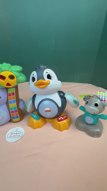 Fisher-Price Linkimals Waddle & Bobble Penguin Interactive Learning Toy #924