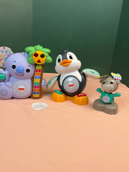 Fisher-Price Linkimals Waddle & Bobble Penguin Interactive Learning Toy #924