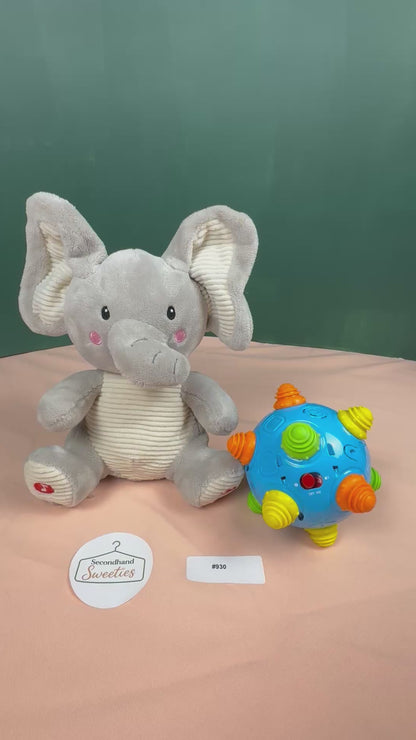 Spark Create Imagine Plush Elephant & Interactive Rolling Sensory Ball Bundle #930
