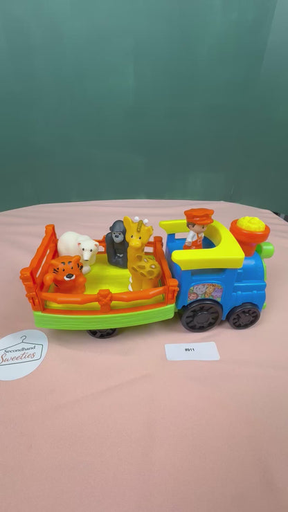 Fisher-Price Little People Zoo Animal Train Set with Animals & Conductor | Lot #911