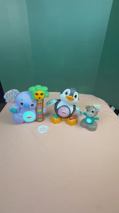 Fisher-Price Linkimals Waddle & Bobble Penguin Interactive Learning Toy #924