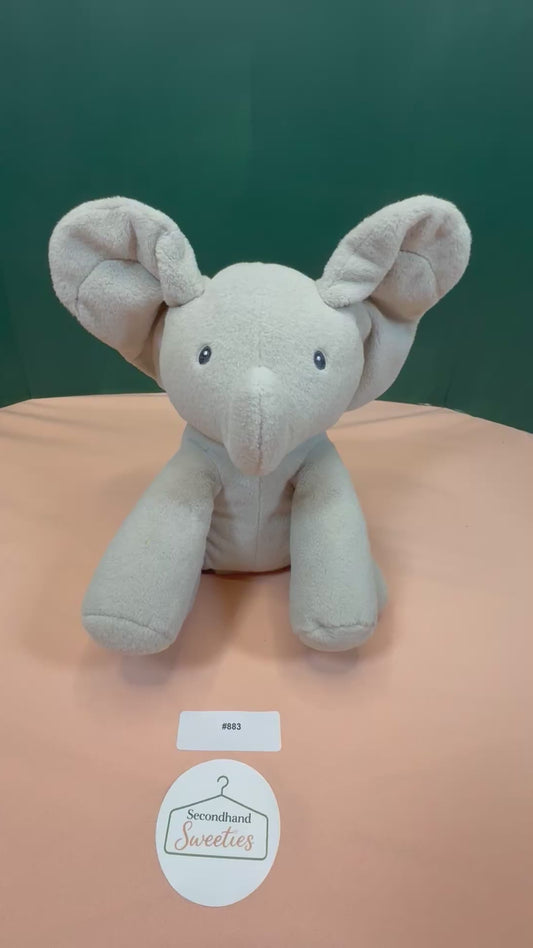 Animated Peek-a-Boo Elephant Plush Interactive Toy #883